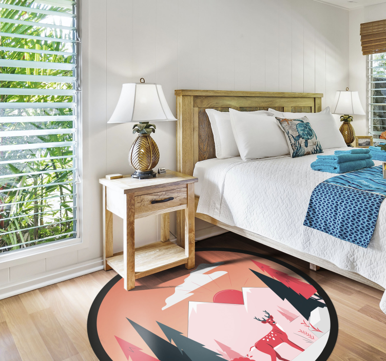 Spokojna divjina Naravne vinilnea preproga - TenStickers