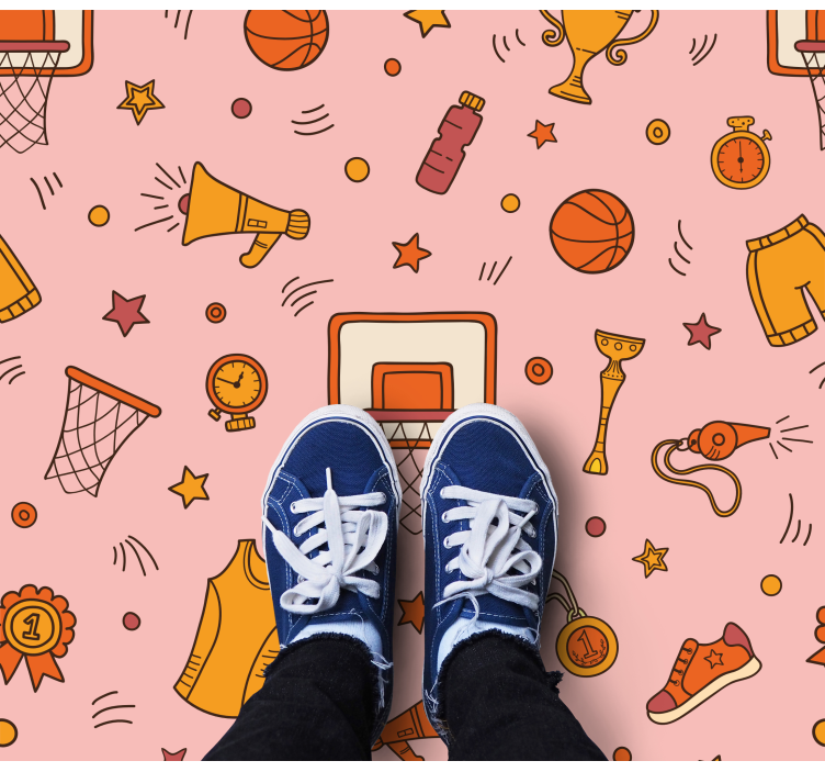 športno-zabavni elementi Vinilna preproga z igre - TenStickers