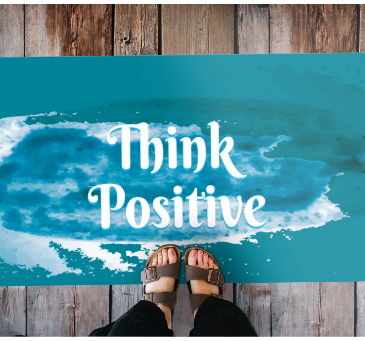 Sprejmite optimizem vinilne preproge z napisom - TenStickers