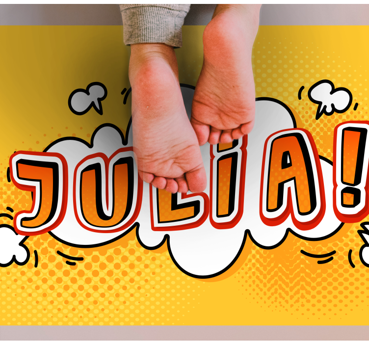 Superherojski strip učinek personalizirana mat - TenStickers