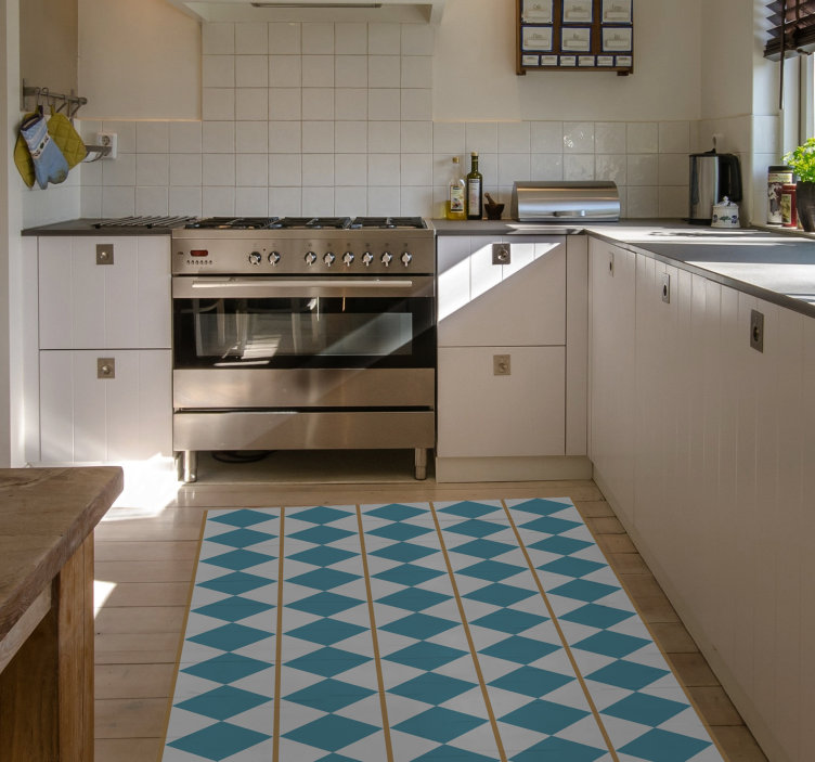 švedsko oblikovanje geometrijska vinilna preproga - TenStickers