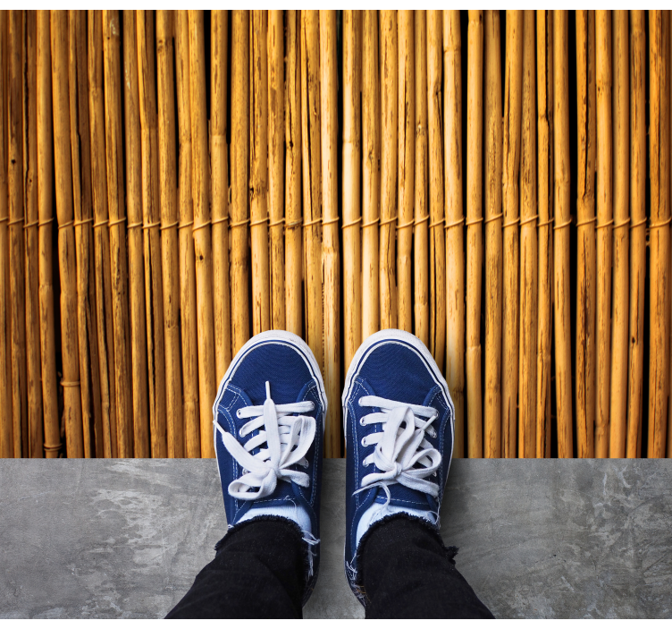 Učinek teksture bambusa vinilna preproga - TenStickers