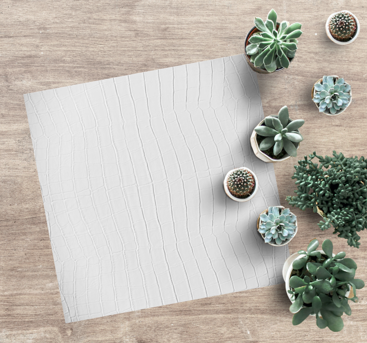 White cocodrile skin vinilne talne obloge - TenStickers