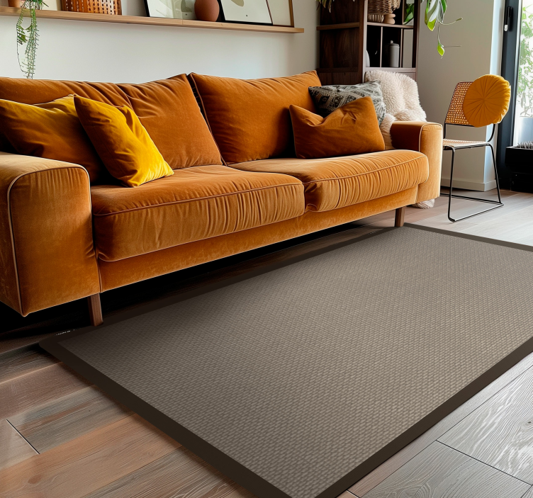 Temnejši barvni obris Bež vinilni preproga - TenStickers