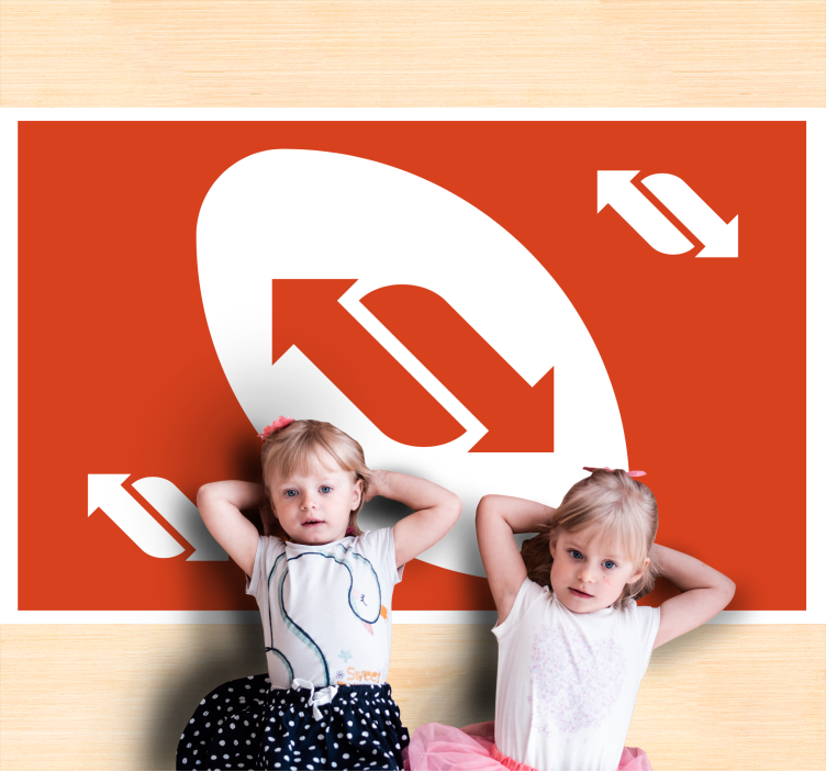 Usmerjeno gibanje Vinilna preproga z igre - TenStickers