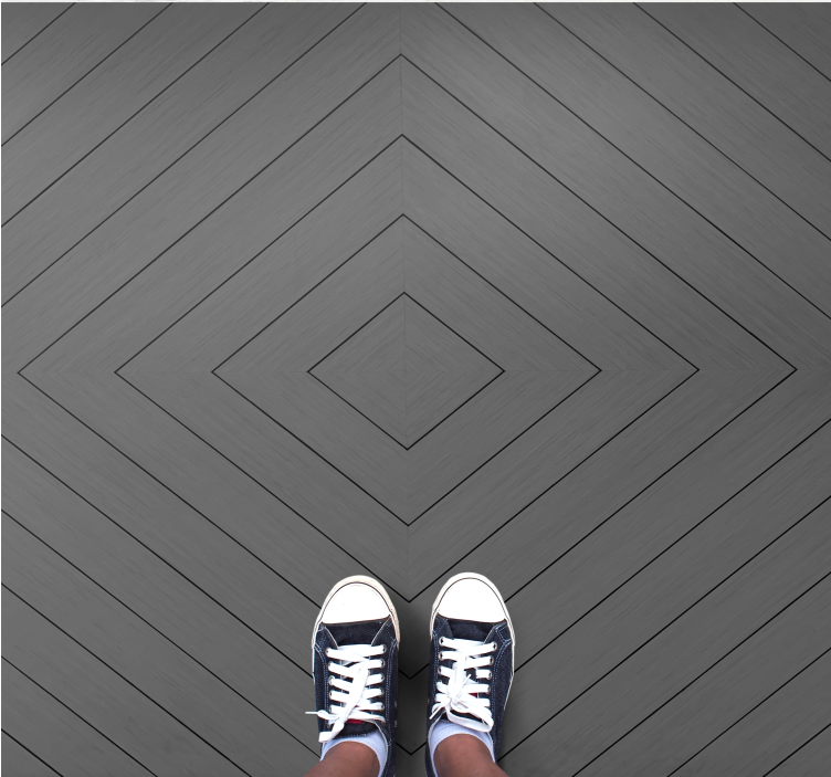 Tla z diamantnim vzorcem sodobne vinilne preproge - TenStickers