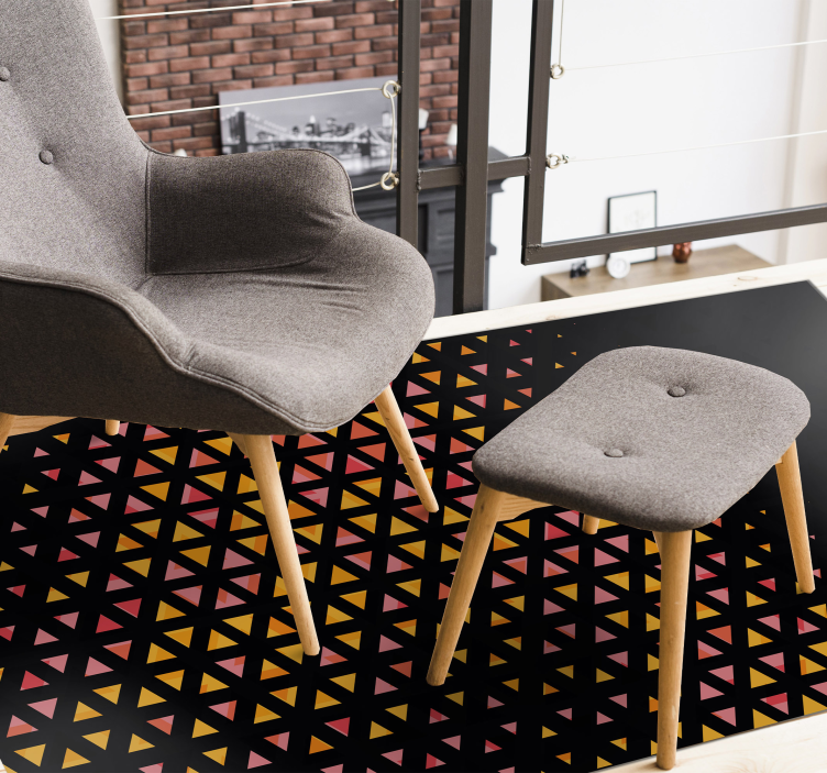 Trikotni gradient Vinilne preproge z geometrijskimi vzorci - TenStickers