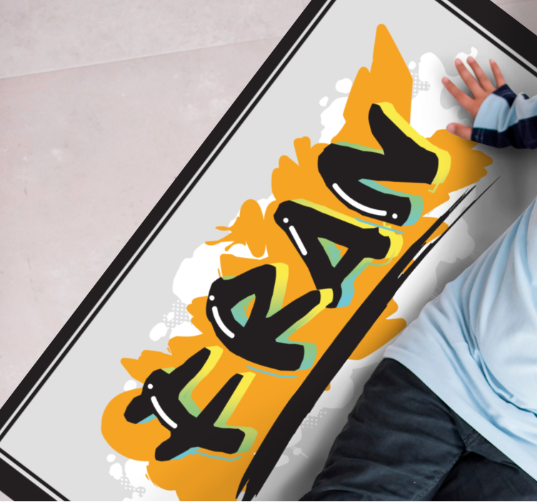 Umetnost imen Vinilna preproga z imeni - TenStickers