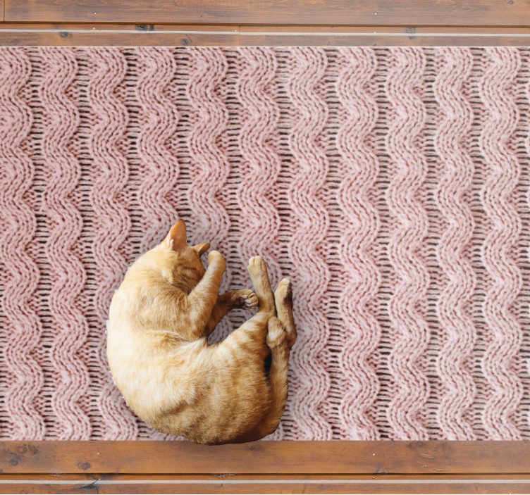 Valovit vzorec Vinilne preproge za spalnico - TenStickers