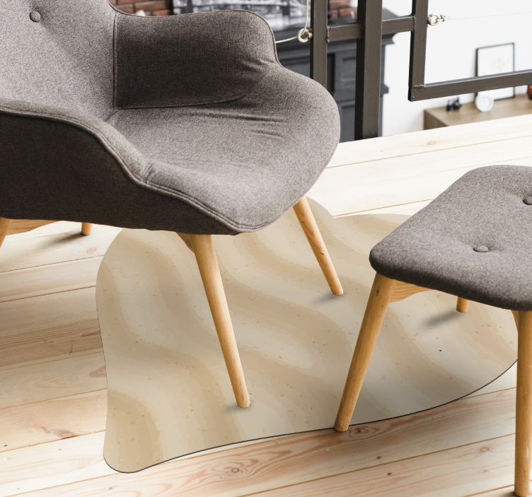 Valovita oblika srca Vinilne talne obloge z teksturo - TenStickers