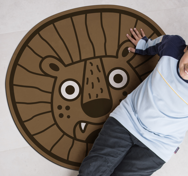 Vinil preproga lev za otroške preproge živali - TenStickers