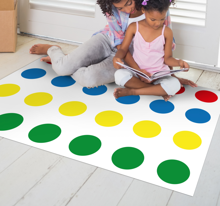 Vinil preproga twister igra za otroke - TenStickers