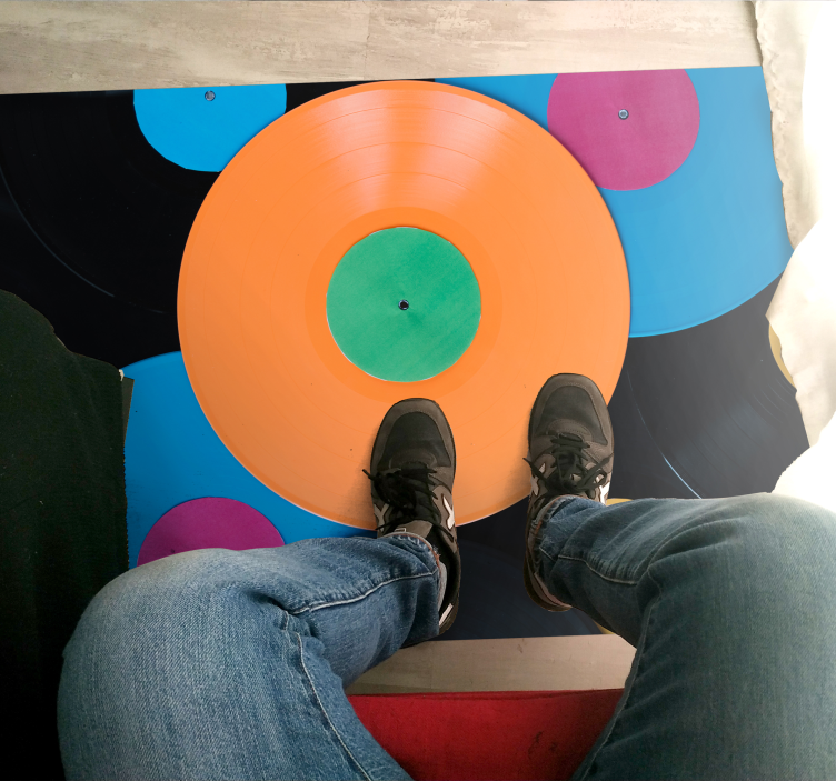 Plošča vinil podstavki večbarvna - TenStickers