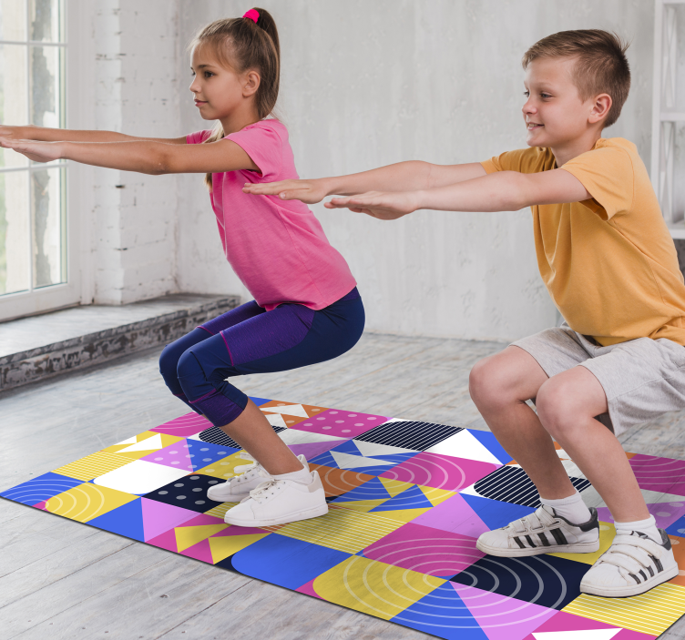 Vinilna preproga v stilu mozaika memphis - TenStickers