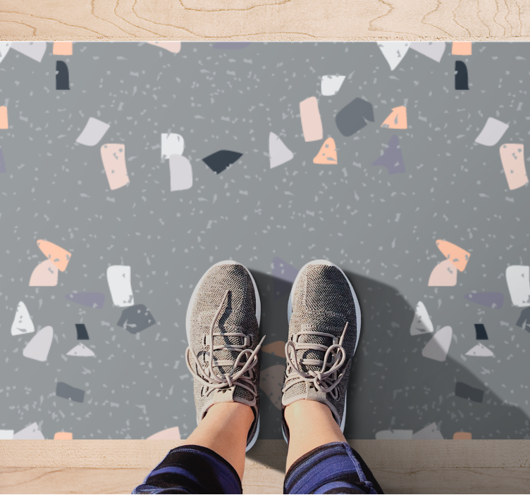 Mozaične talne ploščice iz marmornega teraco efekta - TenStickers