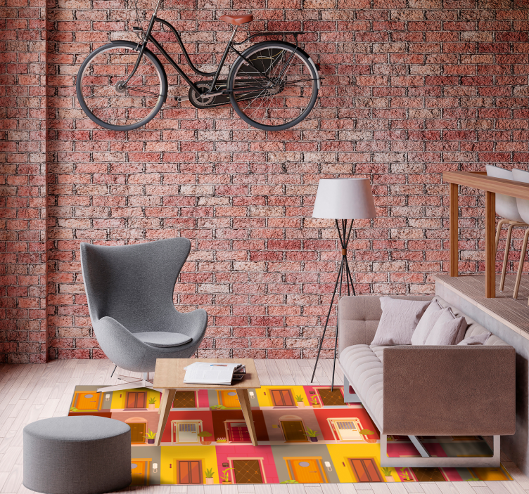 Vrata na tleh preproga moderna preproga - TenStickers