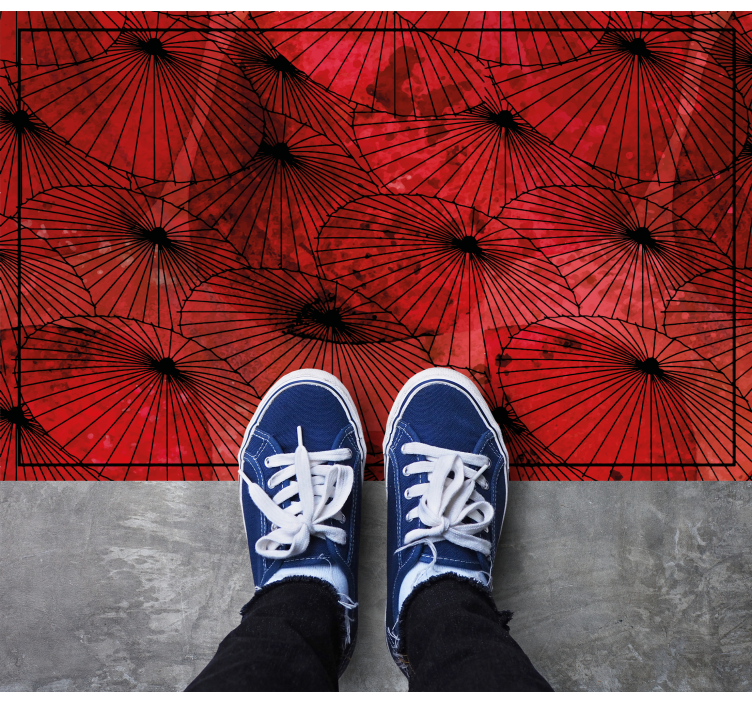 Vzorčasta rdeča tekstura Vinilne talne obloge z teksturo - TenStickers