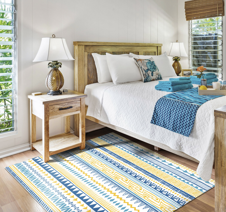 Vzorci plemenskih črt Vinilna preproga s črtami - TenStickers