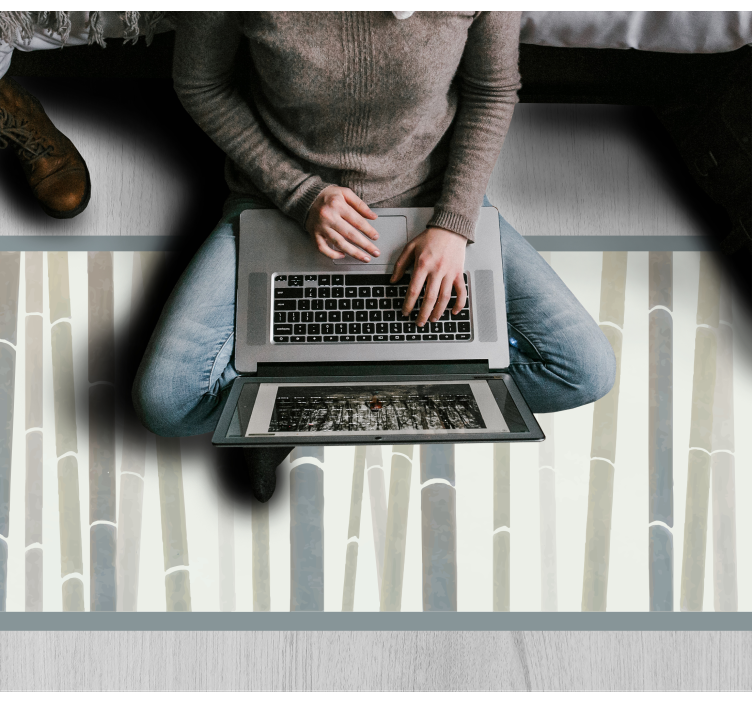 Vzorec bambusovega nasada Naravne vinilnea preproga - TenStickers