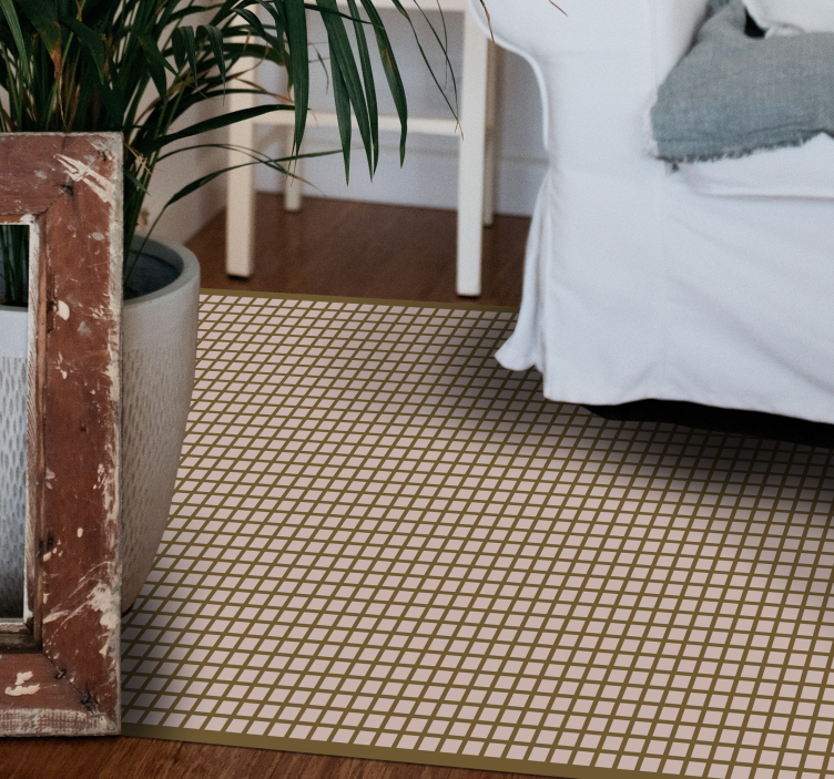 Vzorec geometrijske mreže Vinilna preproga s črtami - TenStickers