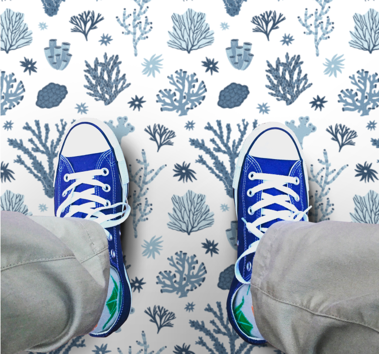 Vzorec koralnega grebena Naravne vinilnea preproga - TenStickers