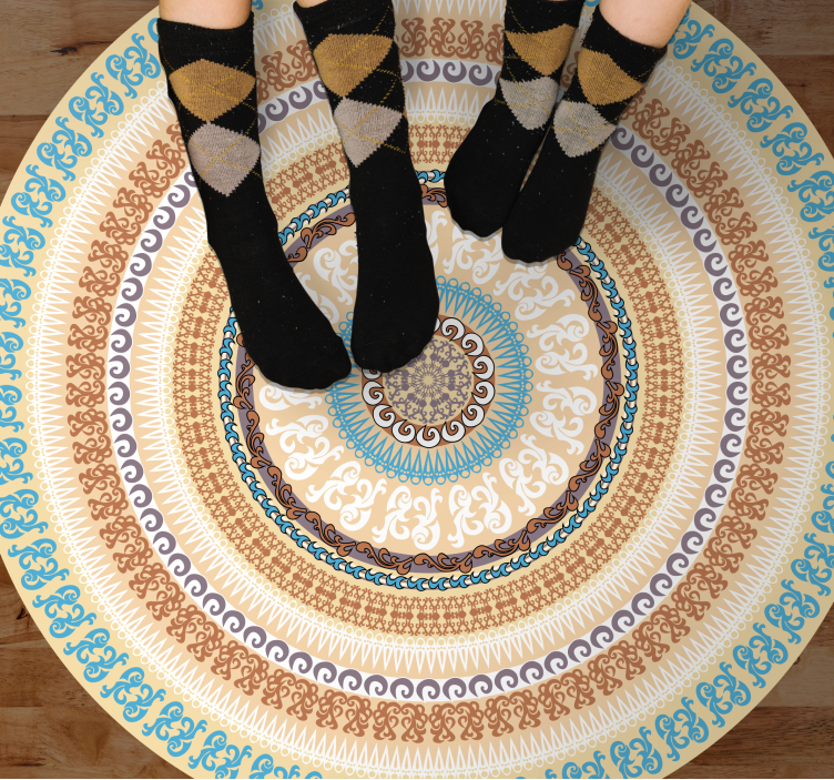 Vzorec kroga mandale Vinilna preproga mandala - TenStickers