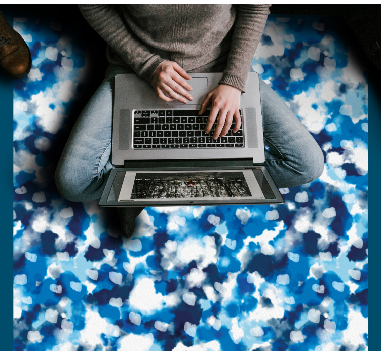 Vzorec modrega oblaka Vinilne preproge v drugih vzorcih - TenStickers