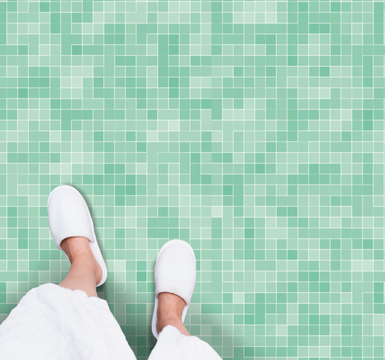 Vzorec mozaika mete Vinilna talna obloga v imitaciji ploščic - TenStickers