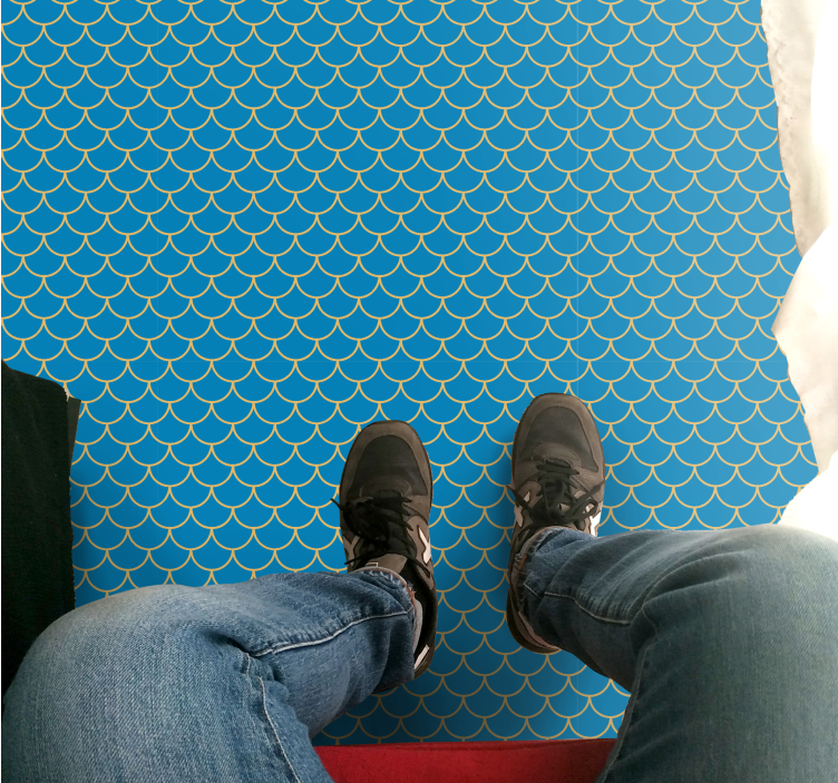 Vzorec nazobčane vode Vinilne preproge z vzorcem cest - TenStickers