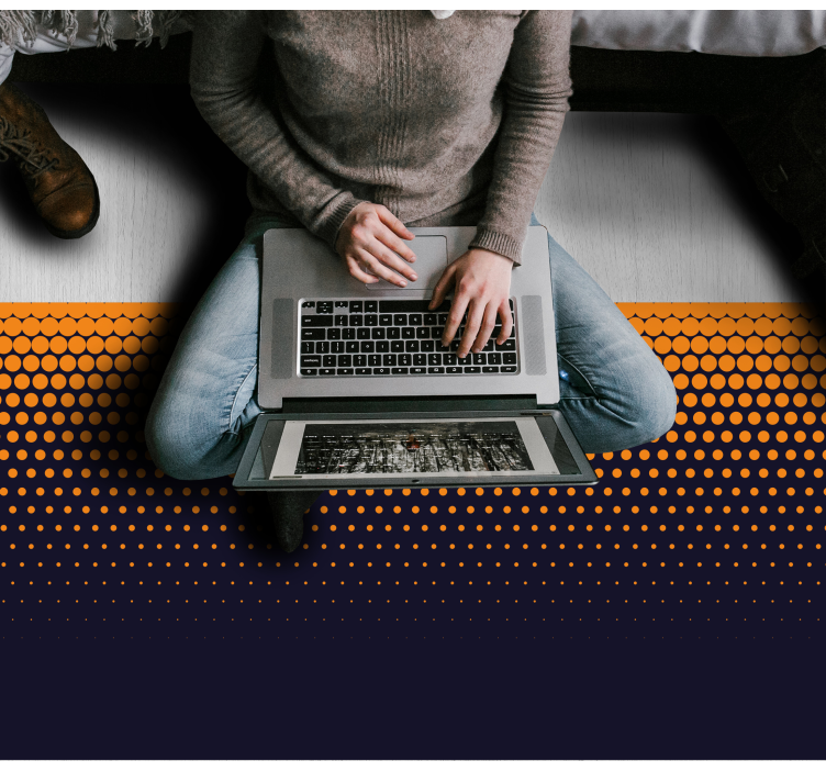 Vzorec gradientnih pik Vinilna preproga za najstnike - TenStickers