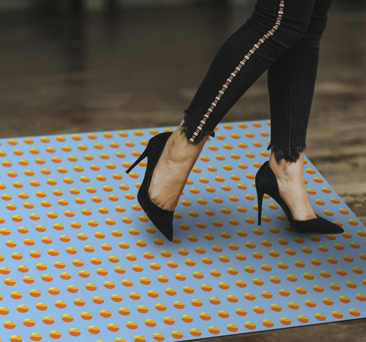 Vzorec sončne pomaranče Vinilna preproga z lesnim učinkom - TenStickers