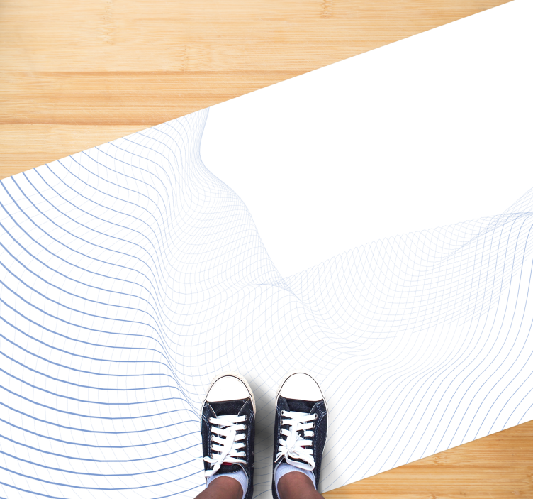 Vzorec tekočega valovanja sodobne vinilne preproge - TenStickers