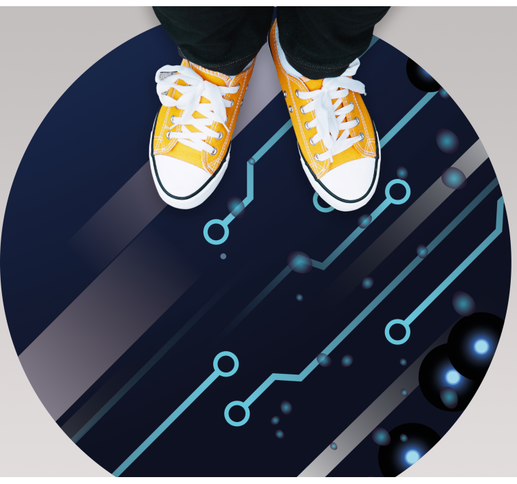 Vzorec tiskanega vezja Vinilna preproga za najstnike - TenStickers