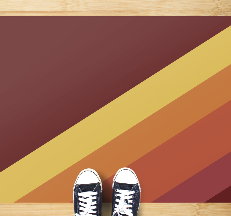 živahen črtast motiv minimalistična vinilna preproga - TenStickers