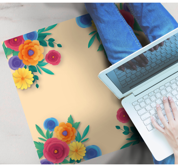 Lively blossom cvetlična vinilna preproga - TenStickers