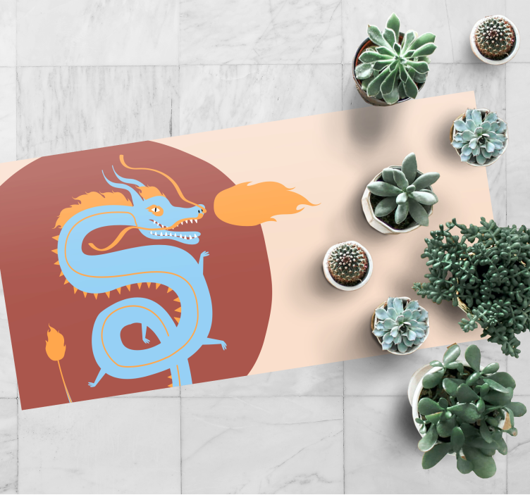 Zmajev duh Etnične vinilna preproga - TenStickers