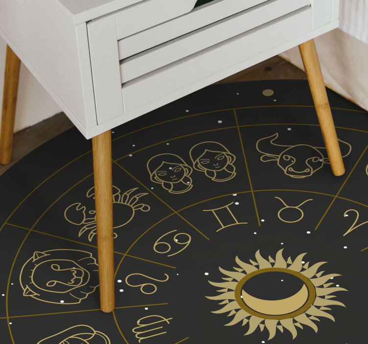 Mandala znaki zodiaka moderna preproga - TenStickers