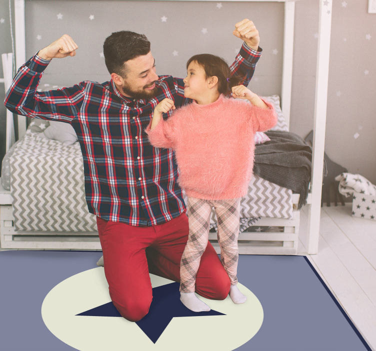 Zvezdni osrednji del vinilna preproga s zvezdami - TenStickers