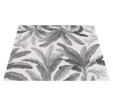 Graceful grey palms vinilna preproga za kuhinjo - TenStickers