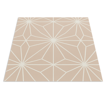 Beige stars pattern vinilna preproga za kuhinjo - TenStickers