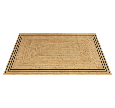Natural jute texture vinilna preproga za kuhinjo - TenStickers