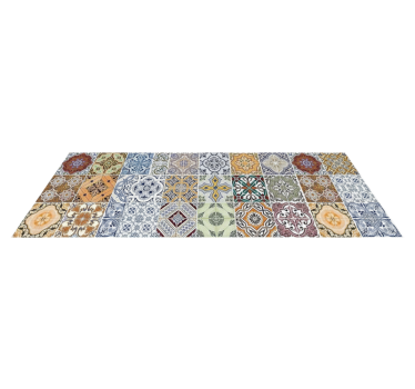 Vinilna preproga za kuhinjo ekletični mediteranski patchwork - TenStickers