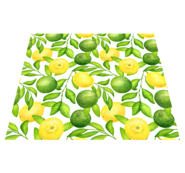 Vinilna preproga za kuhinjo limone in lajmi - TenStickers