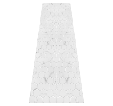 Vinilna preproga za kuhinjo elegantne sive hexagone - TenStickers