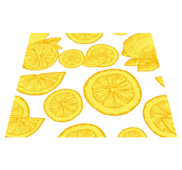 Vinilna preproga za kuhinjo skica pomaranč in limon - TenStickers
