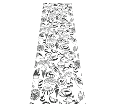 Vinilna preproga za kuhinjo vzorec hrane - TenStickers