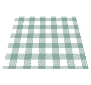 Vinilna preproga za kuhinjo zelena tartan - TenStickers