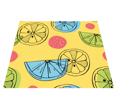 Vinilna preproga za kuhinjo citrusi - TenStickers