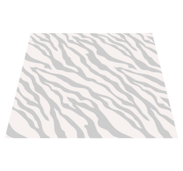 Vinilni tepih s potiskom živali svetlo siva zebra - TenStickers