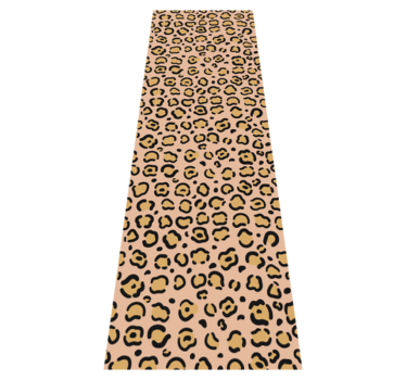 Vinilni tepih s potiskom živali leopard v pastelnih barvah - TenStickers